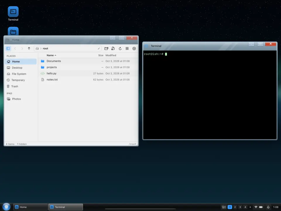 The Aero Night desktop look in LinPad