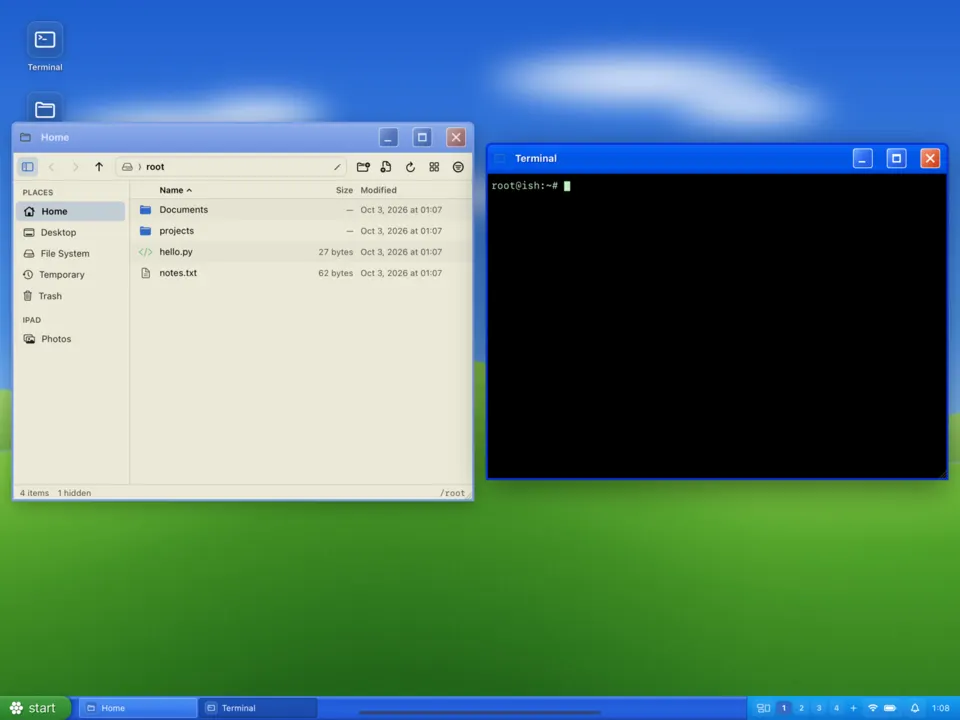 The Luna desktop look in LinPad